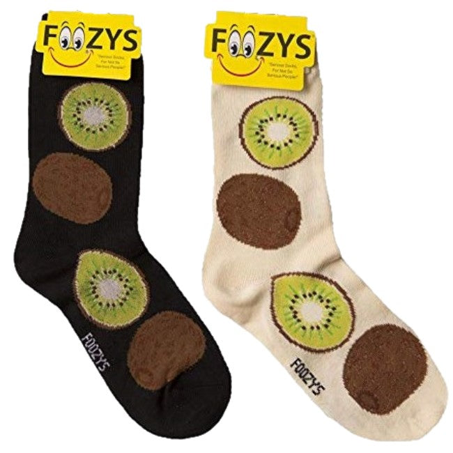 Kiwi Fruit Foozys Womens Crew Socks