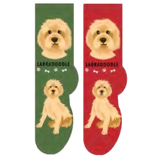 Labradoodle Foozys Canine Dog Crew Socks