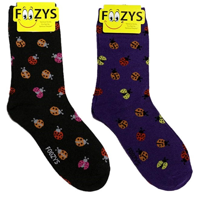 Ladybugs Foozys Womens Crew Socks