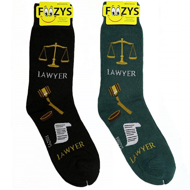 Lawyer Foozys Men's Crew Socks