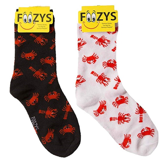 Lobster & Crabs Foozys Womens Crew Socks