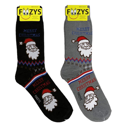 Merry Christmas Foozys Men's Crew Socks