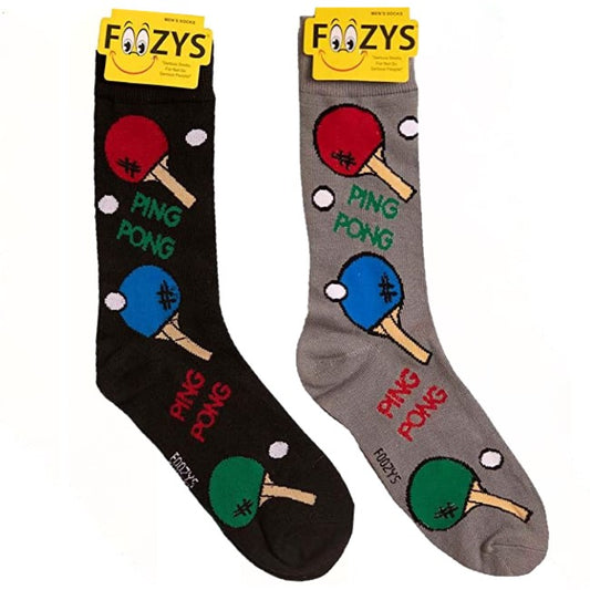 Ping Pong Foozys Men's Crew Socks