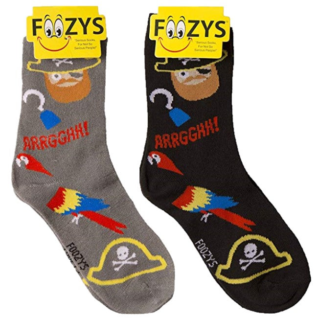 Pirate & Parrot Foozys Womens Crew Socks
