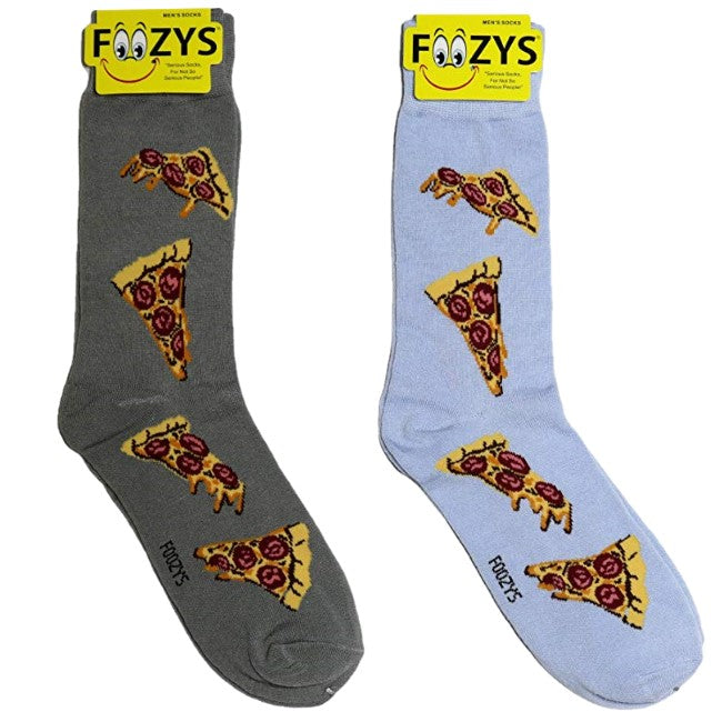 Pepperoni Pizza Foozys Men's Crew Socks