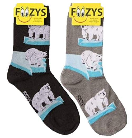 Polar Bear Foozys Womens Crew Socks