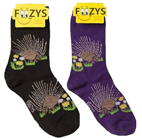 Porcupine Foozys Womens Crew Socks
