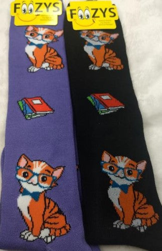 Professor Kitty Cat (Retired) Foozys Knee High Socks