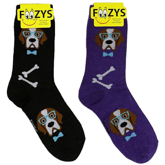 Professor Dog Foozys Womens Crew Socks