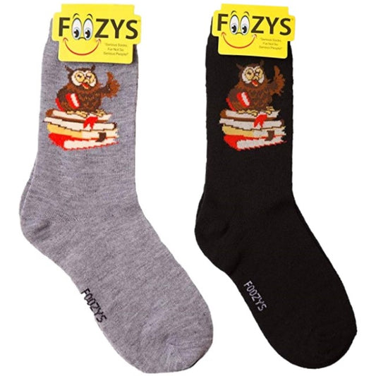 Professor Owl Foozys Womens Crew Socks
