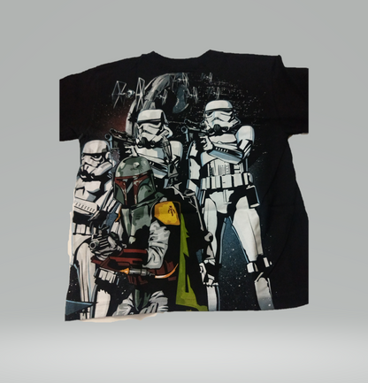 Star Wars Vader Bubba Fet Storm Trooper Death Star Tie Fighter Boys T-Shirt