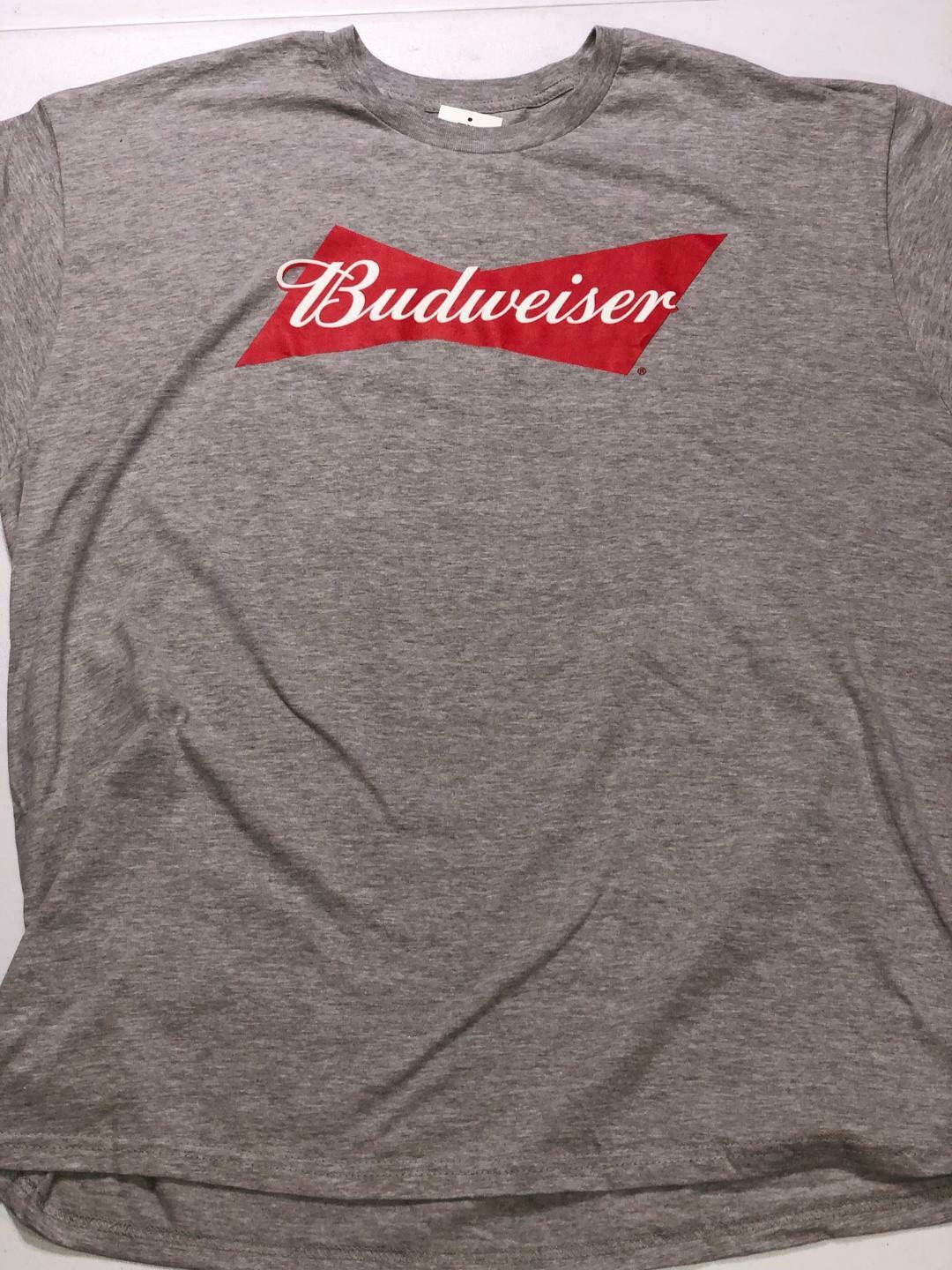 Budweiser Bowtie Beer Mens T-Shirt (Grey)