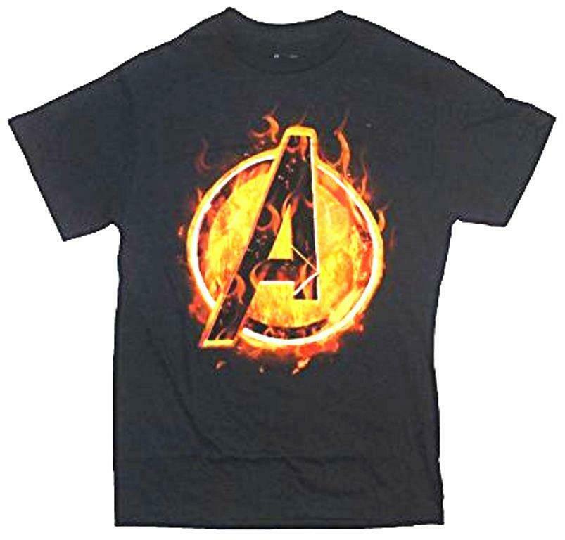 Marvel Comics Avengers Core Icon A Logo Movie Mens T-Shirt