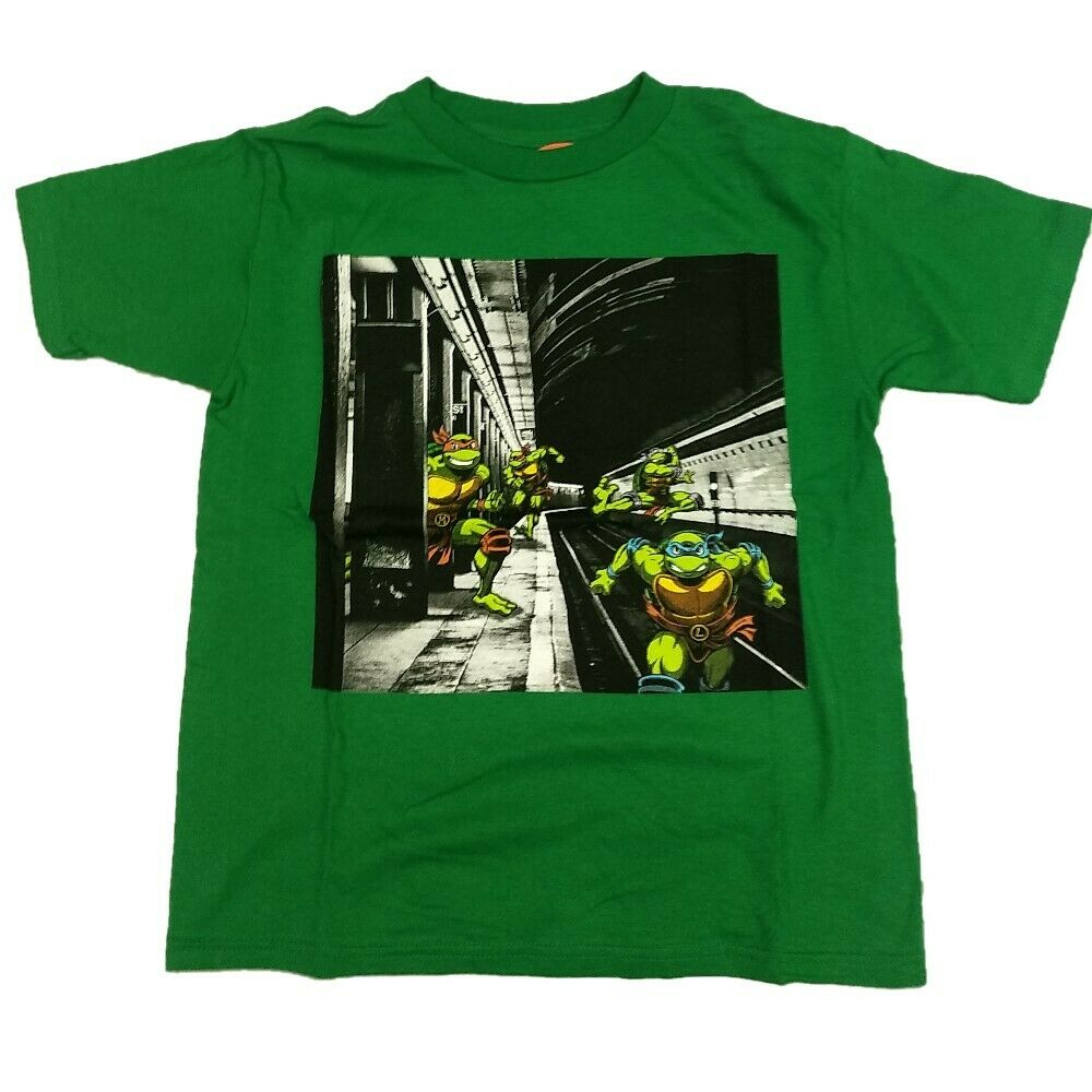 Teenage Mutant Ninja Turtles TMNT Subway Donatello Movie Boys T-Shirt