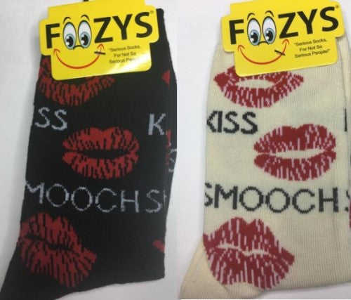 Kiss & Smoochs Foozys Womens Crew Socks