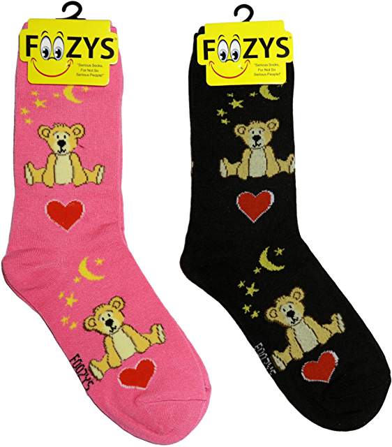 Stuffed Teddy Bears Foozys Womens Crew Socks