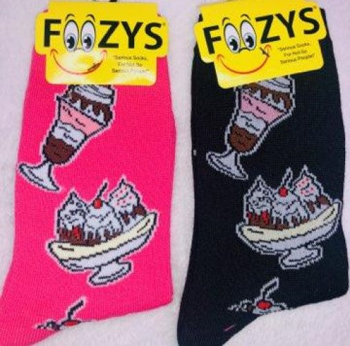 Sundaes & Parfaits Foozys Womens Crew Socks