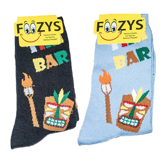 Tiki Bar Foozys Womens Crew Socks