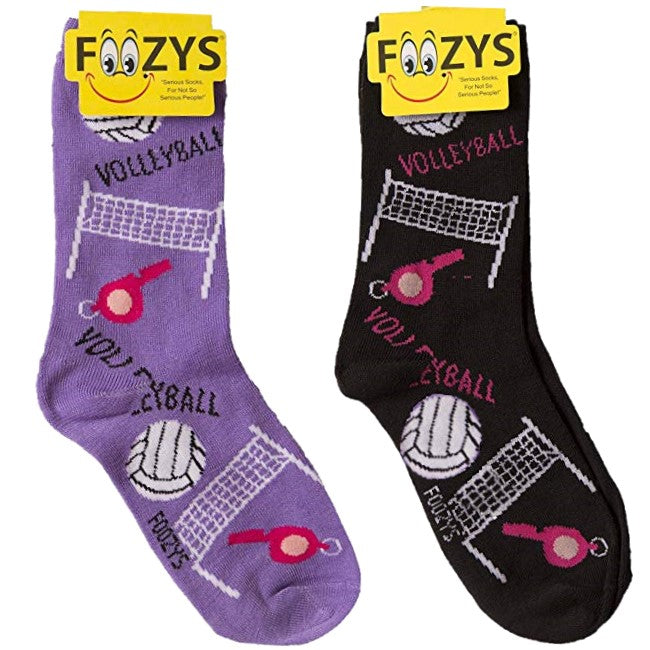 Volleyball Foozys Womens Crew Socks